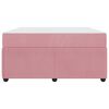 vidaXL Bettrahmen mit Matratze Rosa 160 x 200 cm Stoff