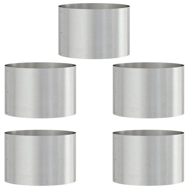 vidaXL Garten 5 pcs Silber 30 x 30 x 20 cm Edelstahl