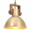 vidaXL H&auml;ngelampe Industriestil 25 W Messing Rund 30 cm E27