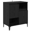 vidaXL Sideboard Schwarz Eichen-Optik 60 x 35 x 70 cm Holzwerkstoff