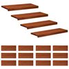 vidaXL Treppenstufen 16 stk. 80 x 25 x 2 cm Braun Massivholz Buche