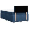 vidaXL Boxspringbett mit Matratze Blau 120x190 cm Stoff