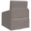 vidaXL Schlafsofa 60cm Taupe Stoff