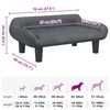 vidaXL Hundebett Dunkelgrau 70x40x24 cm Samt
