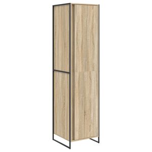 vidaXL Warderobe mit T&uuml;r 2 pcs Sonoma 50 x 50 x 200 cm Holzwerkstoff