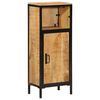 vidaXL Badschrank 40x27x90 cm Massivholz Mango und Eisen