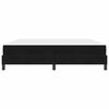 vidaXL Boxspringbett mit Matratze Schwarz 180 x 210 cm Stoff