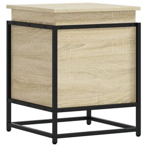 vidaXL Aufbewahrungsbox mit Deckel Sonoma 40x40x51,5 cm Holzwerkstoff