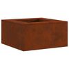 vidaXL Feuerstelle Rostig 80 x 80 x 40 cm Wetterfeststahl