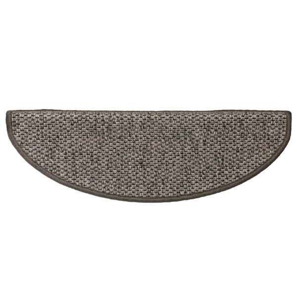 vidaXL Treppenmatten Selbstklebend Sisal 15 Stk. 65x21x4 cm Grau-Beige