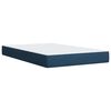 vidaXL Boxspringbett mit Matratze Blau 120x190 cm Stoff