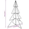 vidaXL Weihnachtsbaum in Kegelform 240 LEDs Indoor Outdoor 115x150 cm