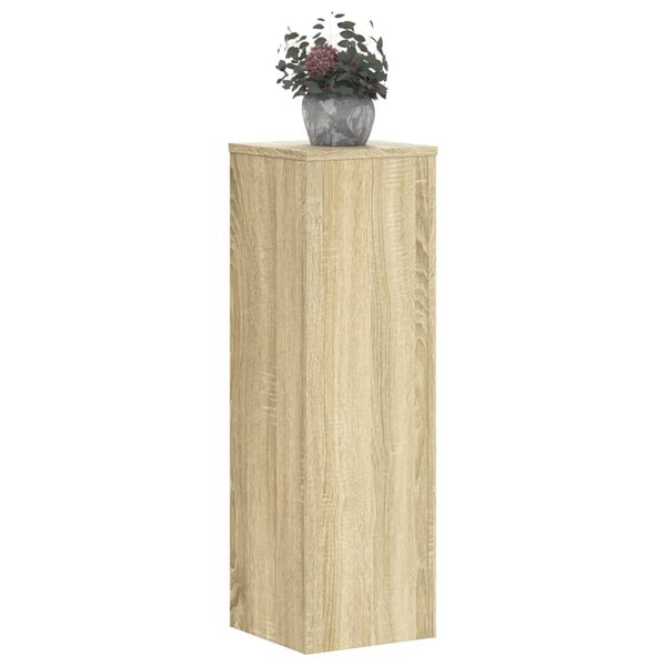 vidaXL Pflanzenst&auml;nder 2 Stk. Sonoma-Eiche 25x25x80 cm Holzwerkstoff