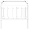 vidaXL Kopfteil Metall Weiß 100 cm