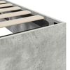 vidaXL Ottoman Bettgestell Beton Grau 135 x 190 cm Holzwerkstoff