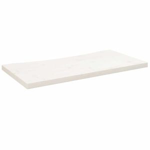 vidaXL Schreibtischplatte Wei&szlig; 80x40x2,5 cm Massivholz Kiefer