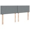 vidaXL Boxspringbett mit Matratze Hellgrau 180x200 cm Stoff