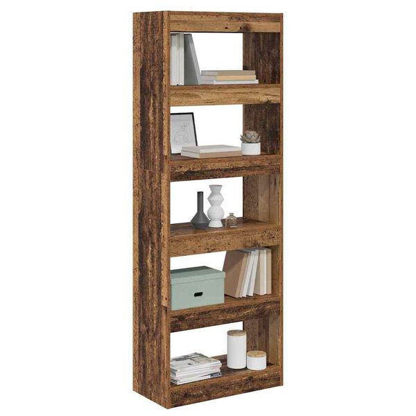 vidaXL B&uuml;cherregal Altholz 60 x 30 x 166 cm Holzwerkstoff