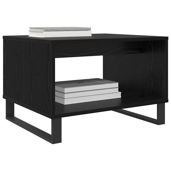 vidaXL Couchtisch Schwarz Eichen-Optik 60 x 50 x 40 cm Holzwerkstoff