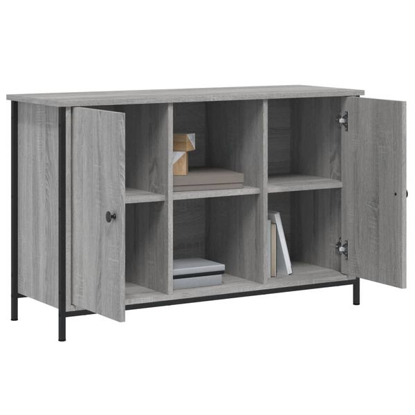 vidaXL TV-Schrank Grau Sonoma-Eiche 100x35x65 cm Holzwerkstoff