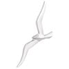 vidaXL M&ouml;we 2 stk. Silber Aluminium