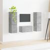 vidaXL TV-Schrankset 5 pcs Beton Grau Holzwerkstoff
