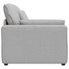 vidaXL Modulares Sofa Endmodul mit Armlehne Kissen Wolkengrau 100 cm