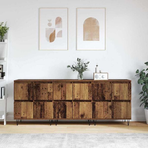 vidaXL Sideboards 3 pcs Altholz 180 x 35 x 70 cm Holzwerkstoff