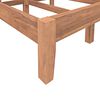 vidaXL Massivholzbett Teak 120x200 cm