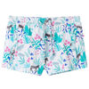 vidaXL Kindershorts mit Kordelzug Ecru und Dunkles Minzgr&uuml;n 140