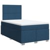 vidaXL Boxspringbett mit Matratze Blau 120x190 cm Stoff