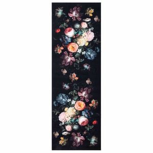 vidaXL K&uuml;chen Teppich Schwarz 180 x 60 cm Samt