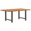 vidaXL Esstisch Hellbraun 180x100x74 cm Massivholz Eiche Rechteckig