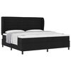 vidaXL Boxspringbett mit Matratze Schwarz 200 x 200 cm Stoff