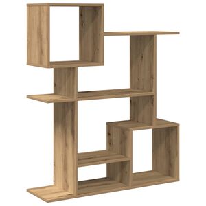 vidaXL Raumteiler-B&uuml;cherregal Artisan-Eiche 92x29x112 cm Holzwerkstoff