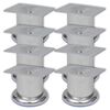 vidaXL Runde Sofabeine 8 Stk. Chrom 60 mm
