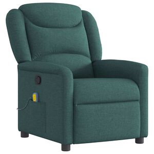 vidaXL Massagesessel Dunkelgr&uuml;n Stoff