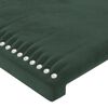 vidaXL Boxspringbett mit Matratze Dunkelgr&uuml;n 90x200 cm Samt