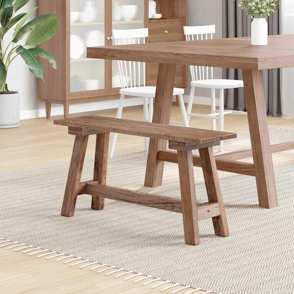 vidaXL Bank Natur 93 x 26 x 45 cm Mahagoni Holz