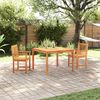 vidaXL Garten Essgruppe 3 pcs Braun Massivholz Akazie
