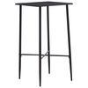 vidaXL Bartisch Schwarz 60 x 60 x 111 cm MDF