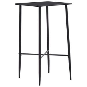 vidaXL Bartisch Schwarz 60 x 60 x 111 cm MDF