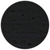 vidaXL Couchtisch Schwarz &Oslash; 55x45 cm Massivholz Kiefer