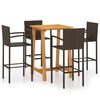 vidaXL 5-tlg. Gartenbar-Set Braun