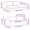 vidaXL Boden-Sofa-Bett 200cm Dunkelgr&uuml;n Samt