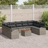 vidaXL Garten-Sofa-Set 10 pcs Grau