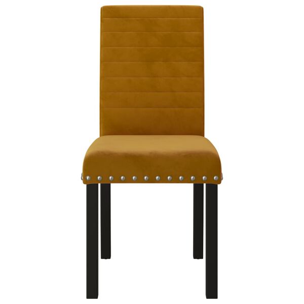 vidaXL Esszimmerst&uuml;hle 6 Stk. Braun Samt