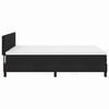 vidaXL Boxspringbett mit Matratze mit LED Schwarz 140 x 200 cm Stoff