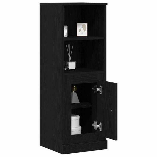 vidaXL Highboard Schwarze Eiche 36 x 35,5 x 103,5 cm Holzwerkstoff