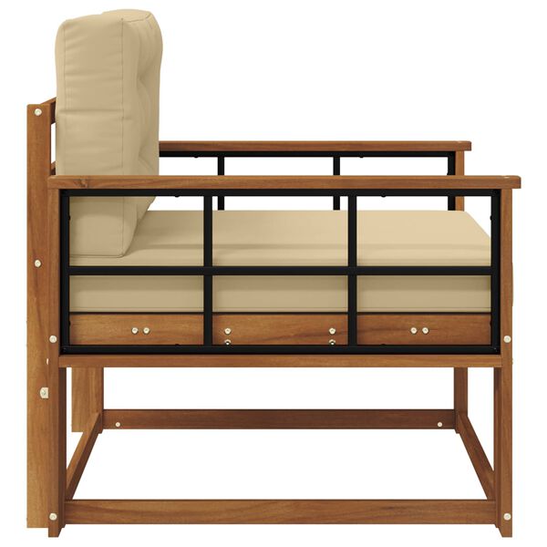 vidaXL Outdoor Mittelsofa Massivholz Akazie Natur